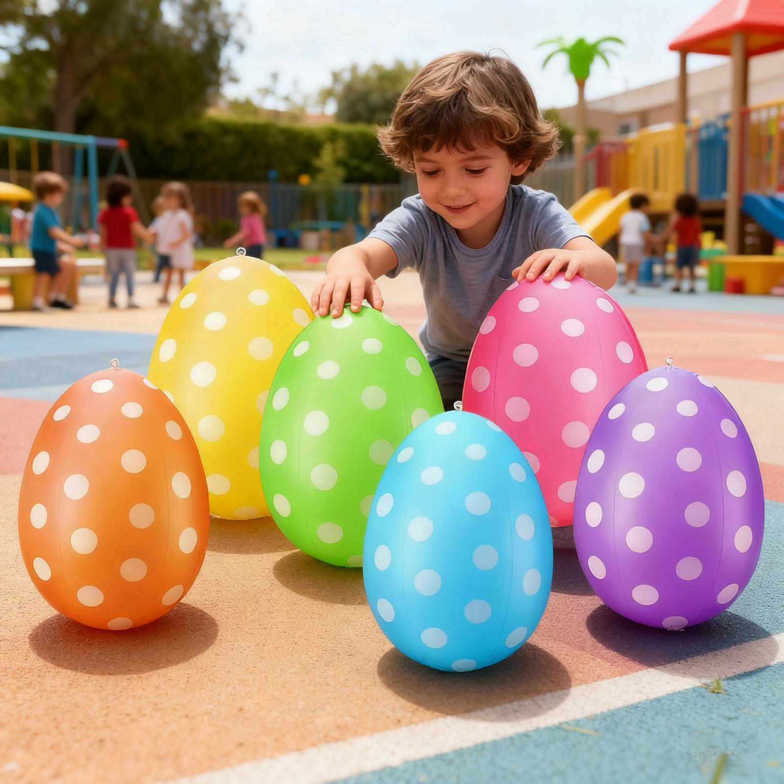 Kids Yard Toys - Telur Paskah Tiup 6 Buah/Set Bola