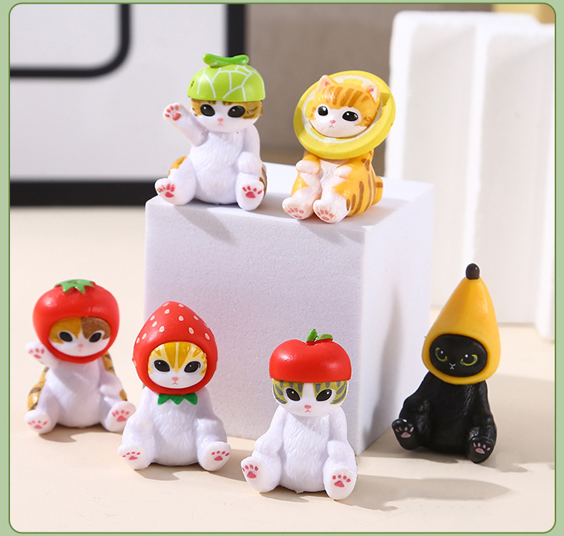 Kids Toys Animal - Figur Anime Mofusand, Boneka Kucing Kawaii,