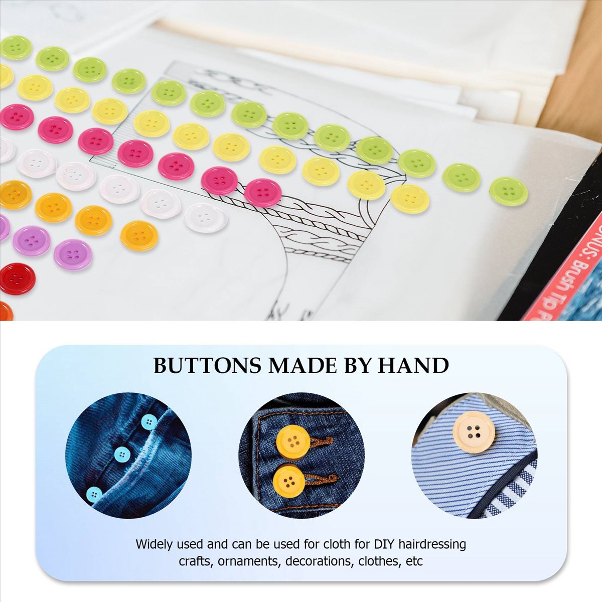 Kids Toys Mall - MALL DIY Set Kancing Jahit Warna