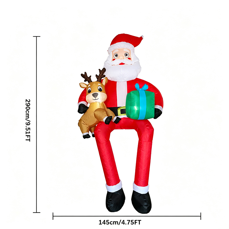 Santa Claus yang Dapat Diduduk - Kids Yard Toys ulasan dan harga