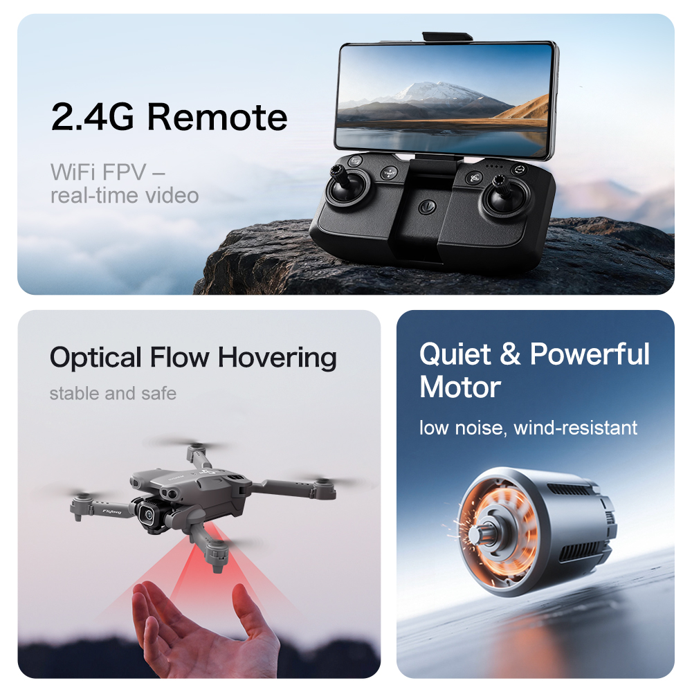 Drone GT50 Baru 8K HD Dual Kam - Xiaomi Kids Toys ulasan dan harga