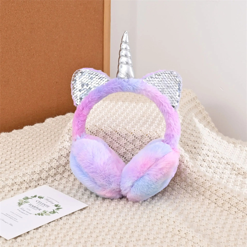 Penyuara telinga payet, warna- - Unicorn Stuffed Toy ulasan dan harga