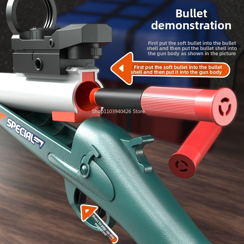 S686 Pistol Mainan Shotgun Pel - Foam Dart Gun ulasan dan harga