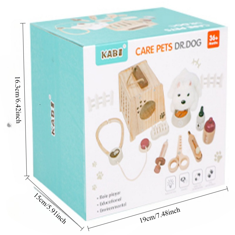 Perlengkapan Dokter Hewan Kayu - Kids Toys Doctor Set ulasan dan harga