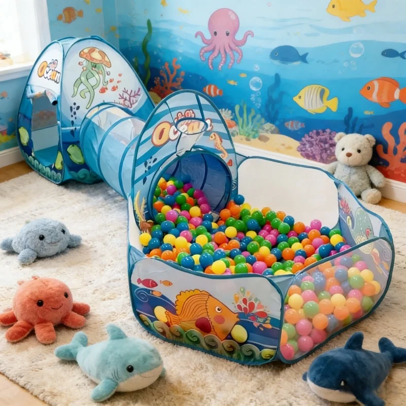 Tenda Bermain Anak 3 in 1 Port - Kids Yard Toys ulasan dan harga